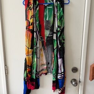Adore women’s hand painted 3 way viscose vest nwt never worn m medium